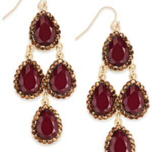 Inc International Concepts Gold-Tone Stone Orbital Drop Earrings 3 for $10.00